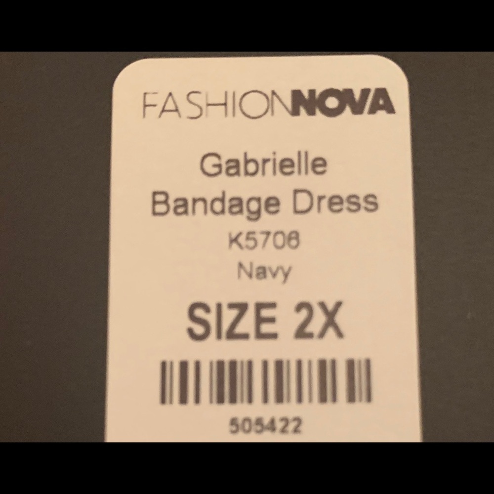 Navy Blue Gabrielle Bandage Dress